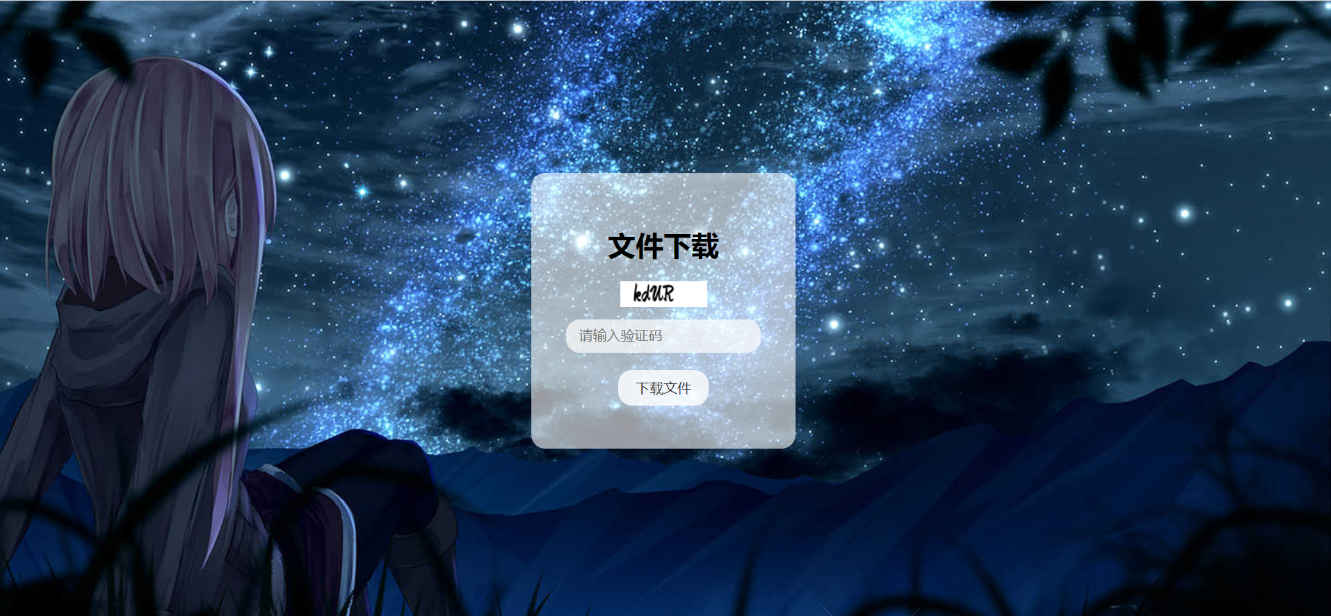 验证码文件下载页面示例PHP源码 验证码文件下载页面示例PHP源码